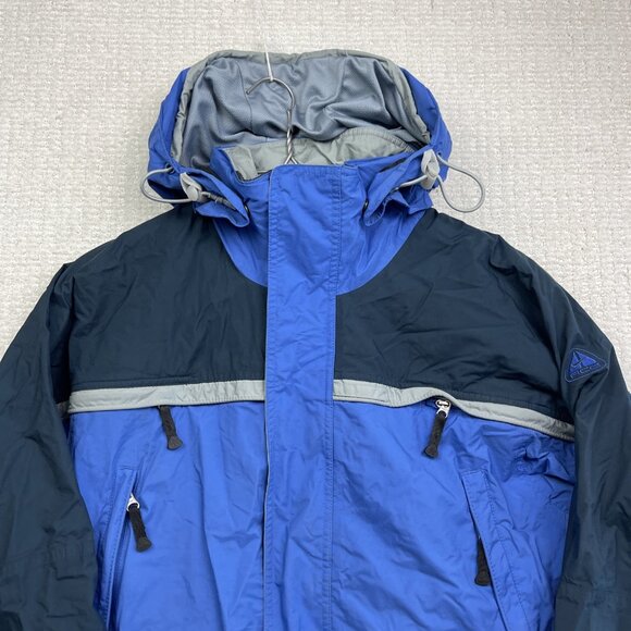 VINTAGE Nike ACG Jacket Mens S Blue Parka Storm Fit Ski Snowboarding Layer 3 90s - Picture 2 of 16